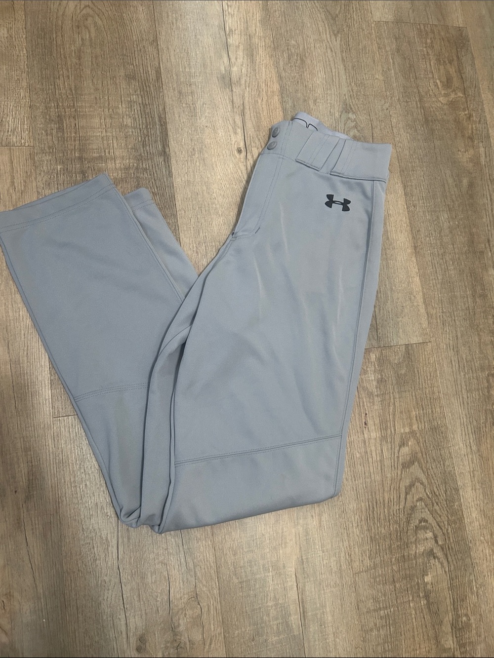 Under Armour Light Gray Performance Pants with Logo